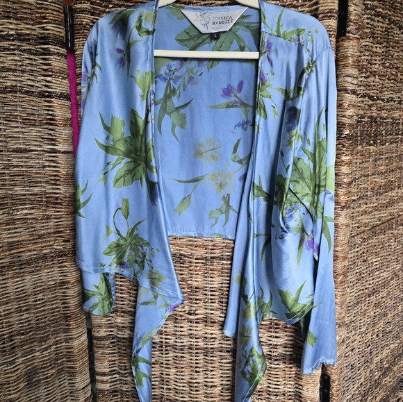 Silk Wrap Blouse - Picture 3 of 5